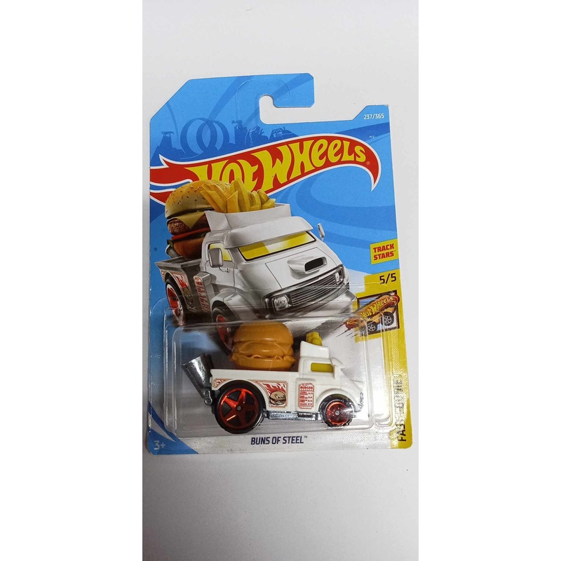 2017 Hot Wheels -Buns Steel Car - 5/5- FAST FOODIE- 237/365 (FKB14)