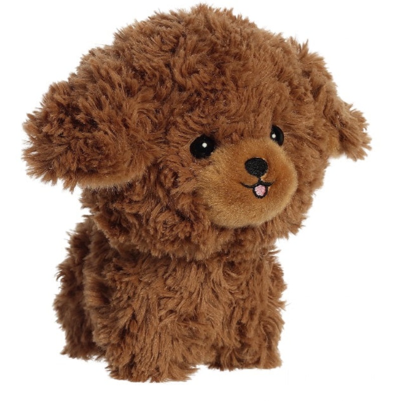 7" Brown Poodle