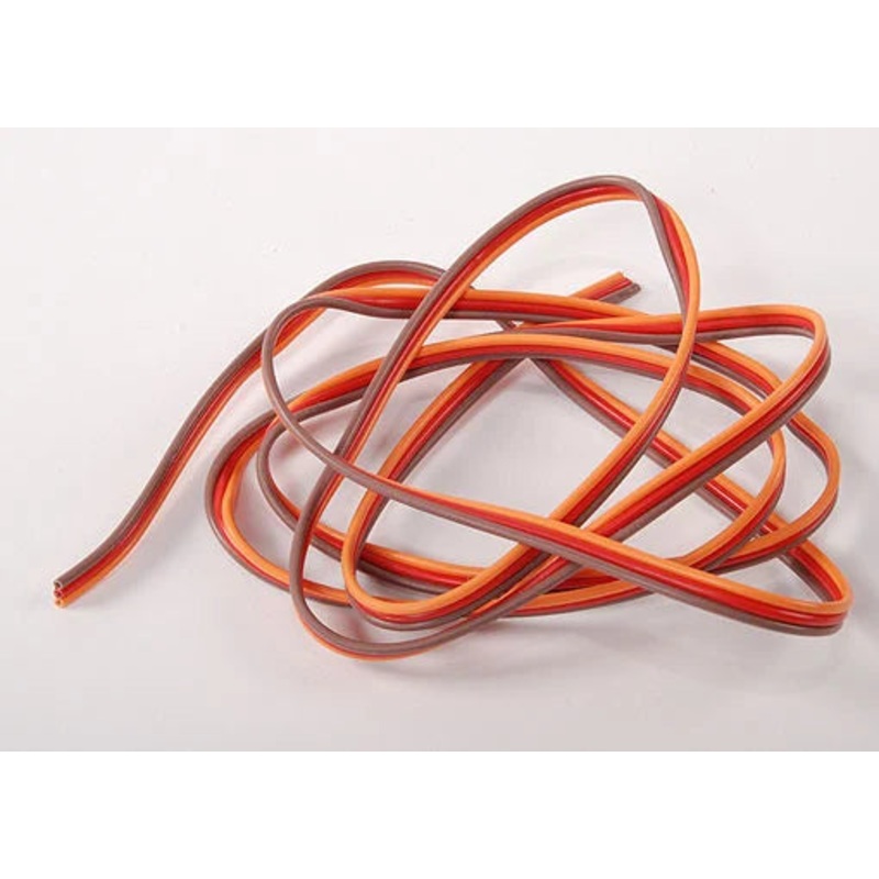 Flat 22AWG servo wire 1mtr (R/O/B)