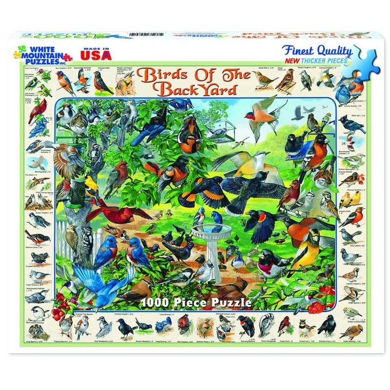 1000pc Birds of the Back Yard