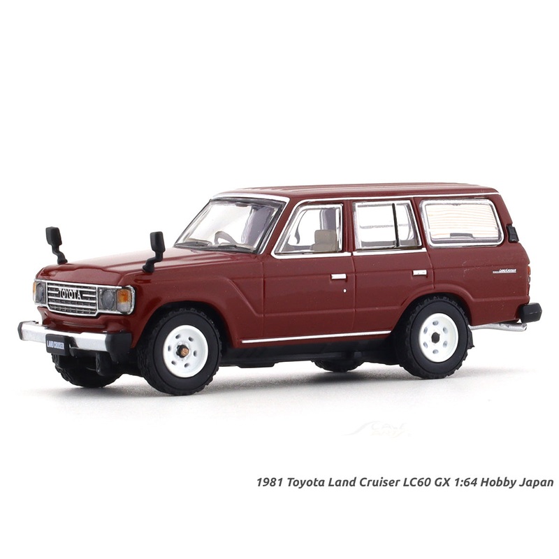 1981 Toyota Land Cruiser LC60 GX maroon 1:64 Hobby Japan diecast scale model collectible