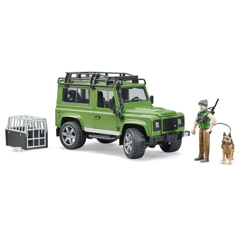 #02587 1/16 Land Rover Defender Wagon with Forester & Dog