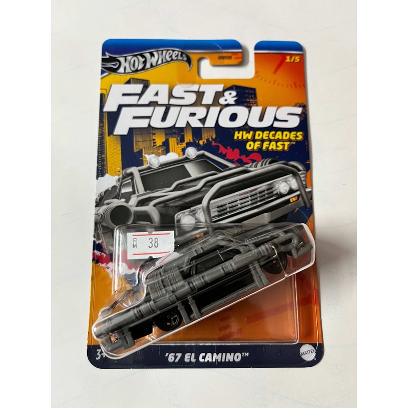 Imported Hot Wheels Fast & Furious 67 EL Camino Die-cast Car 1:64 Scale Collector Model