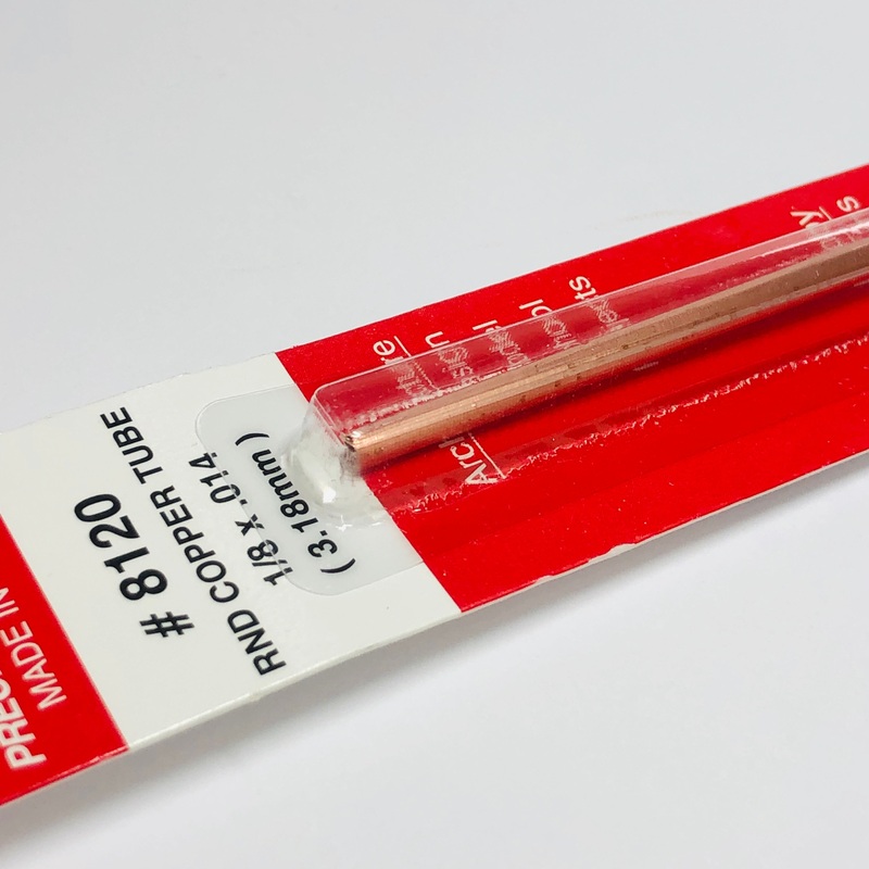 K&S 8120 Copper Tube 1/8" OD x 12"
