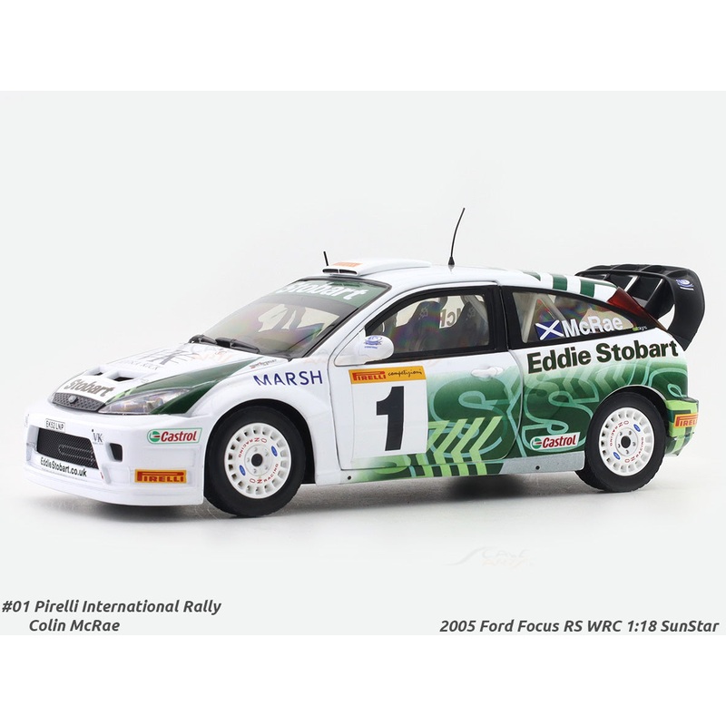 2005 Ford Focus RS WRC 1:18 SunStar licensed diecast Scale Model collectible