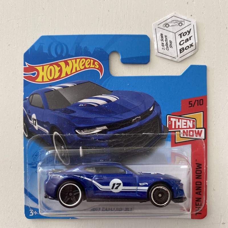SALE - 2021 HOT WHEELS #154 - 17 Chevy Camaro ZL1 (Blue #5 Then & Now -Short Card) C00