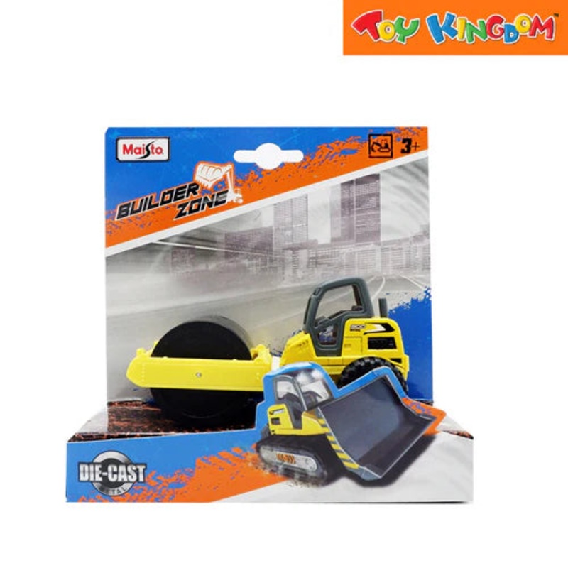 MAISTO BUILDER ZONE DUMP TRUCK-YELLOW DIE CAST MODEL