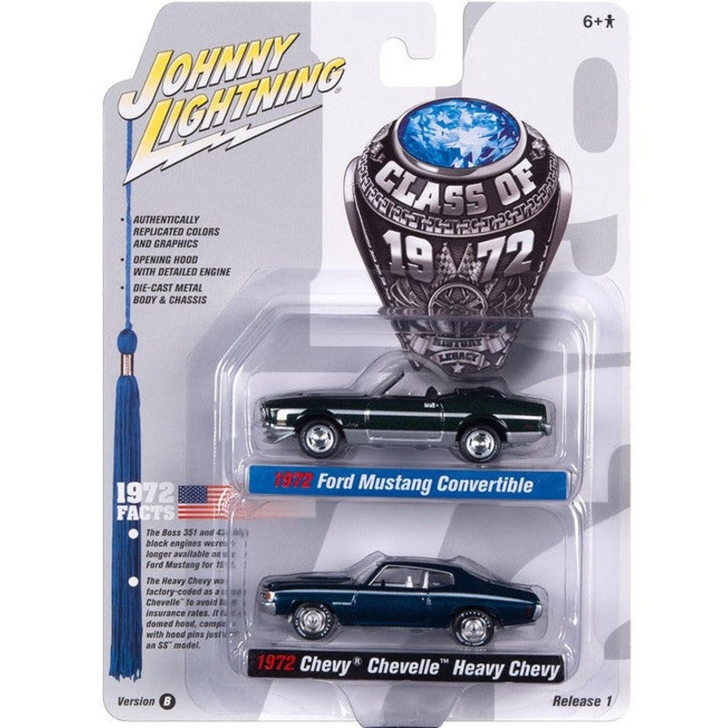 1/64 72 Mustang & 72 Chevell S