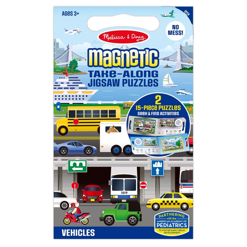 #32830 Vehicles Take Along Magnetic Jigsaw Puzzles