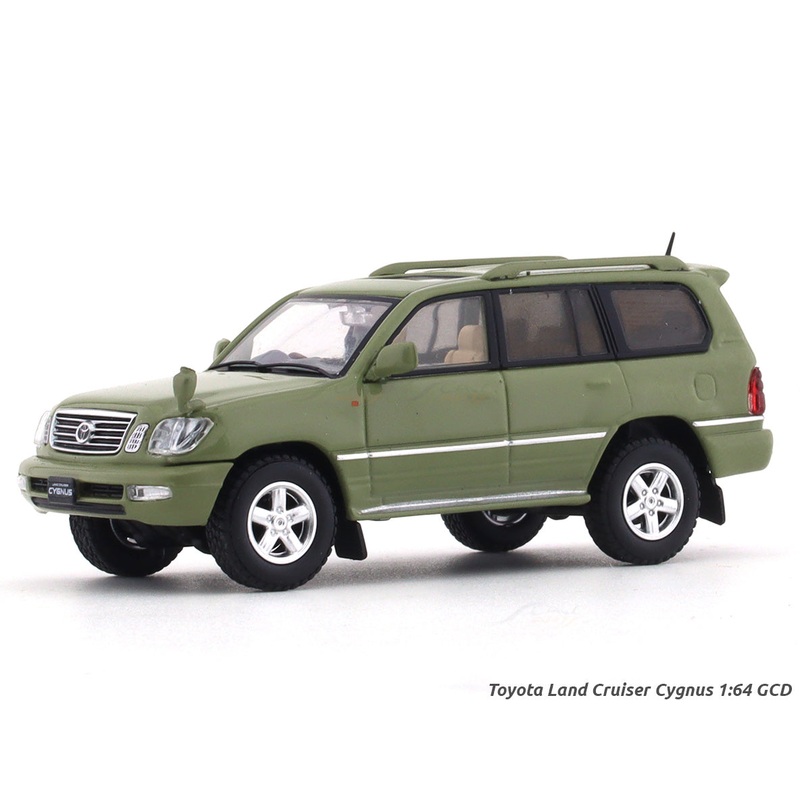 Toyota Land Cruiser Cygnus green 1:64 GCD diecast scale model miniature car