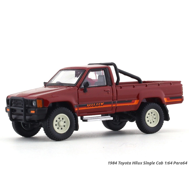 1984 Toyota Hilux Single Cab Red 1:64 Para64 diecast scale model car
