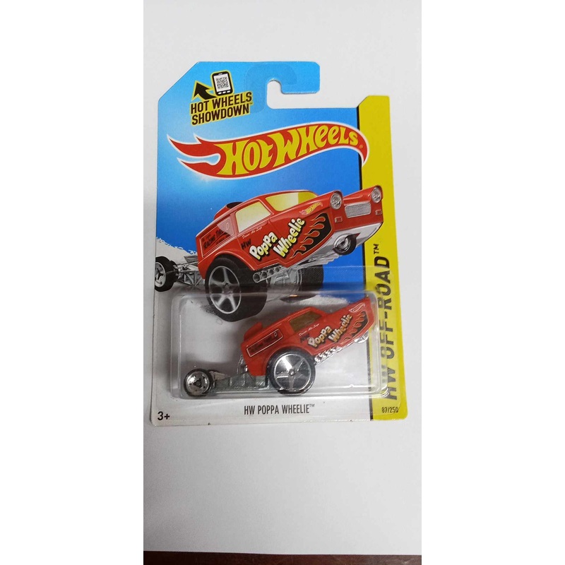 2014 Hot Wheels #87 Off Road-Daredevils HW POPPA WHEELIE (BDC90)
