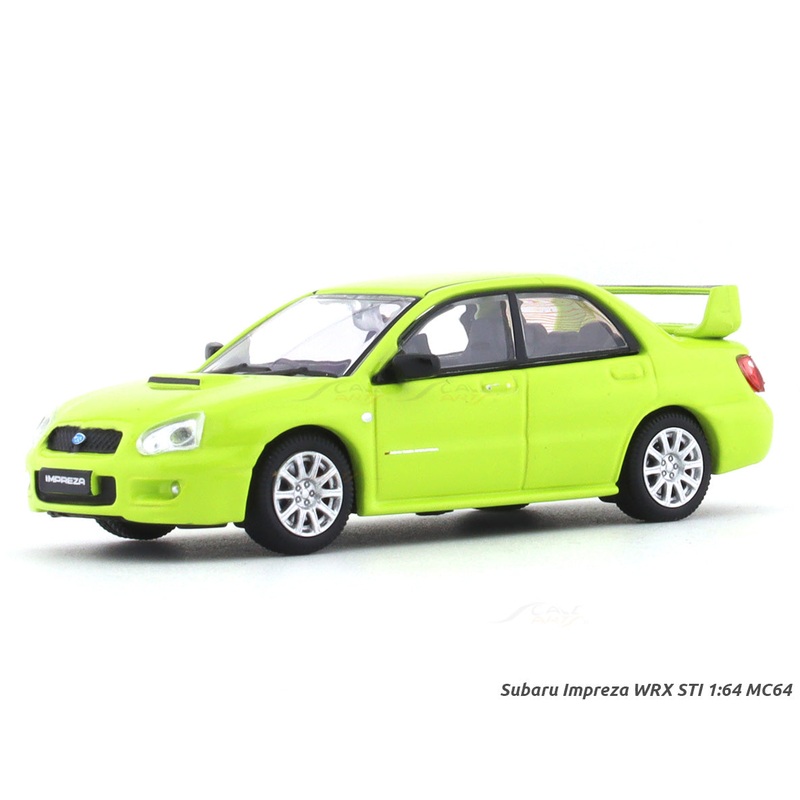 Subaru Impreza WRX STI green 1:64 MC64 diecast scale car collectible