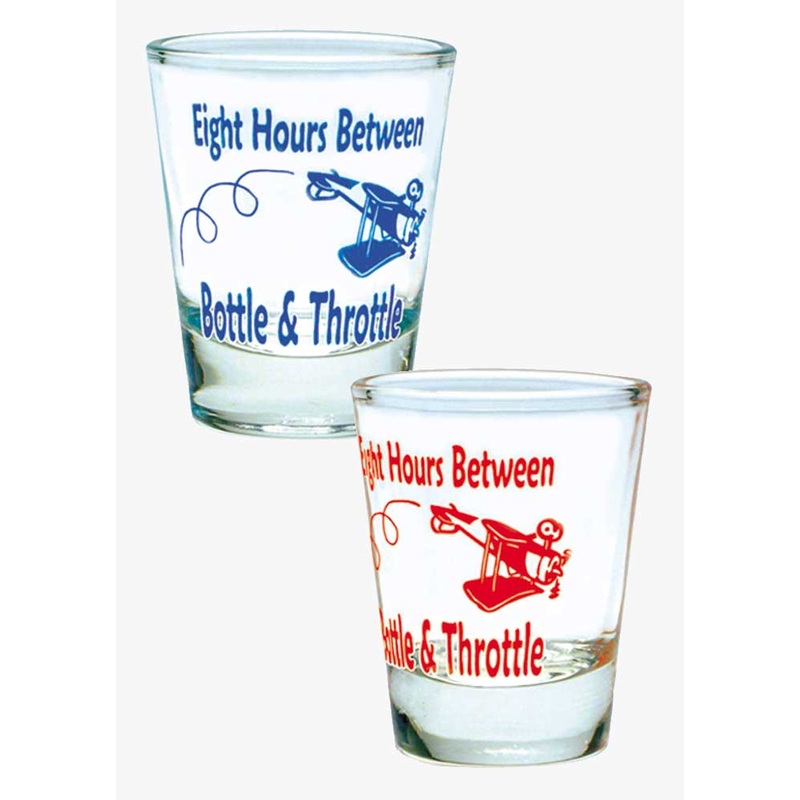 8 Hours Shot Glass Blue