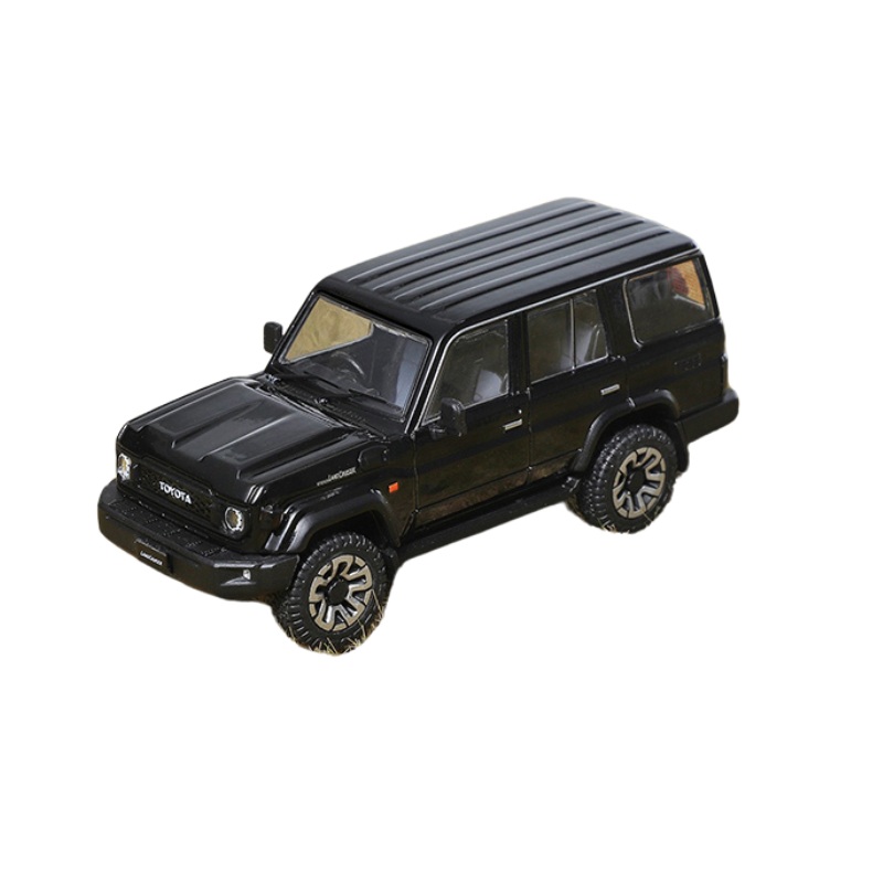 Toyota Land Cruiser (J76) 2023 RHD  Black Diecast 1:64 Scale Model - GCD KS-081-455