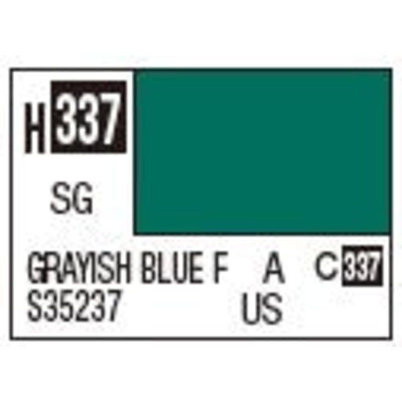 Mr Hobby H337 Semi Gloss Greyish Blue