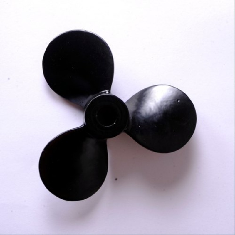 3 Blade Boat Propeller D40xH10.50x4mm Reverse Glossy Black