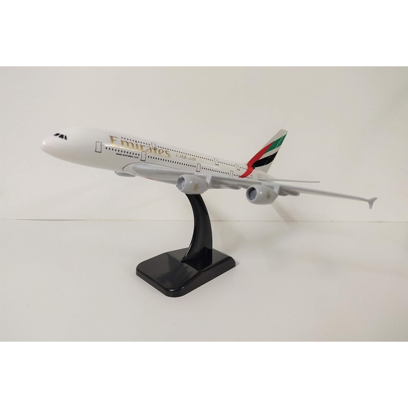 AIRPLANE DIECAST METAL EMIRATES A380 47CM