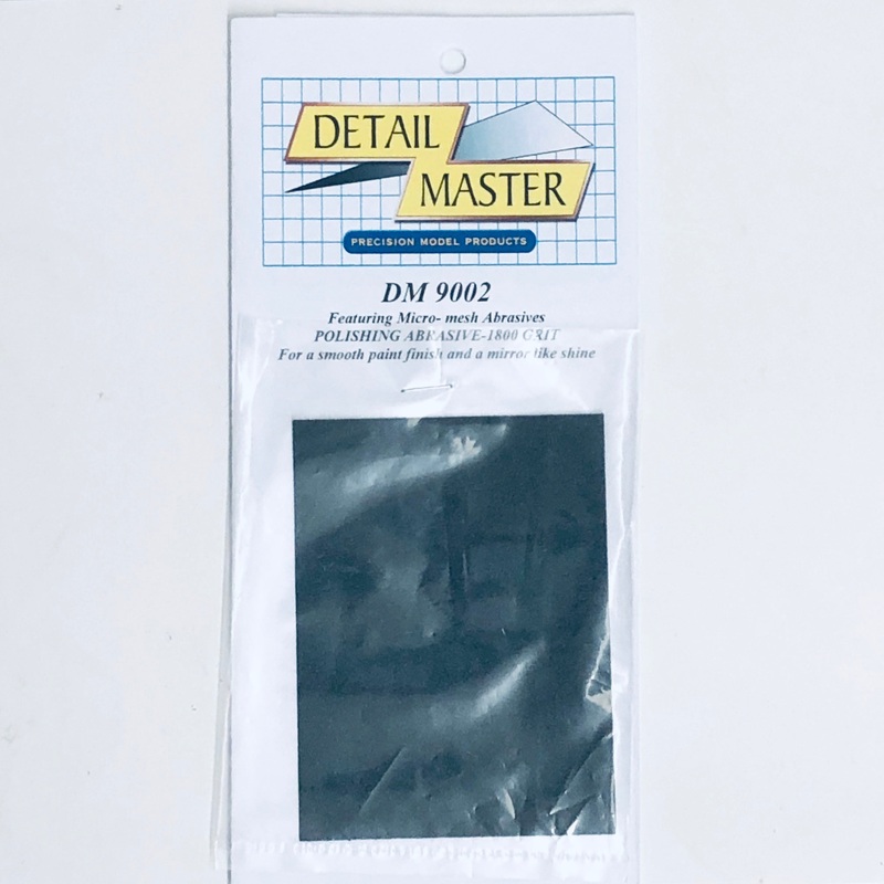 Detail Master Polishing Abrasive Cloth 1800 Grit 4" x 3" (1 Sheet) DM-9002