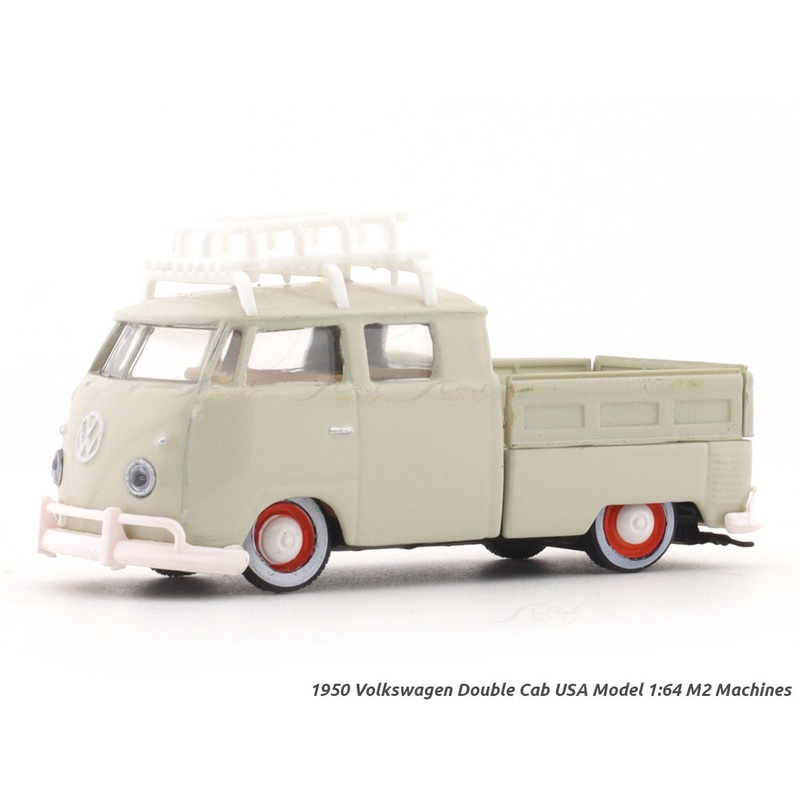 1950 Volkswagen Double Cab USA Model beige 1:64 M2 Machines licensed diecast scale model car 32500-93