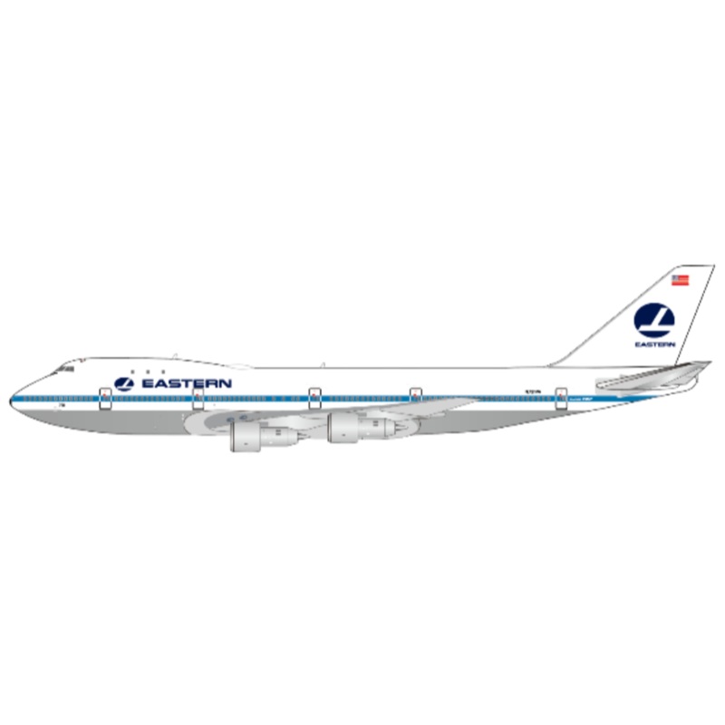 XX40361 | JC Wings 1:400 | Boeing 747-100 Eastern Airlines N731PA 'Polished Pan-Am Hybrid Livery'