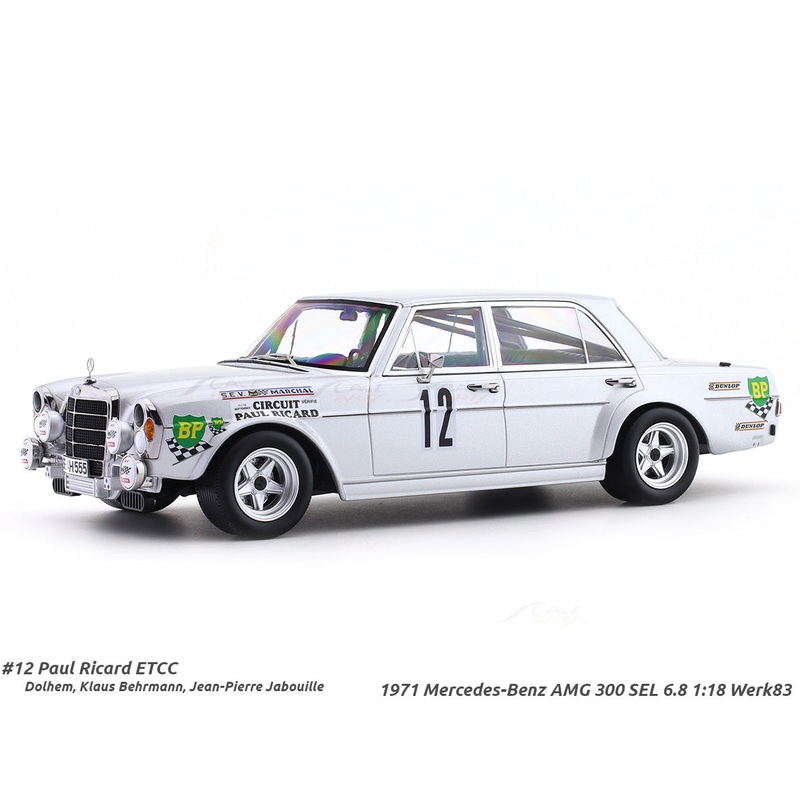 1971 Mercedes-Benz AMG 300 SEL 6.8 No.12 1:18 Werk83 diecast scale model car collectible