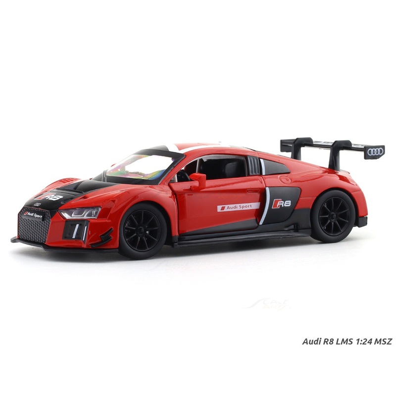 Audi R8 LMS Red 1:24 MSZ licensed diecast Scale Model car collectible