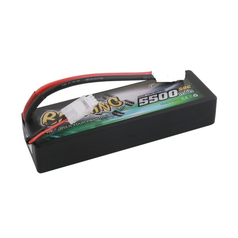 Gens ace 5500mAh 2S 7.4V 50C HardCase car Lipo battery pack with EC5