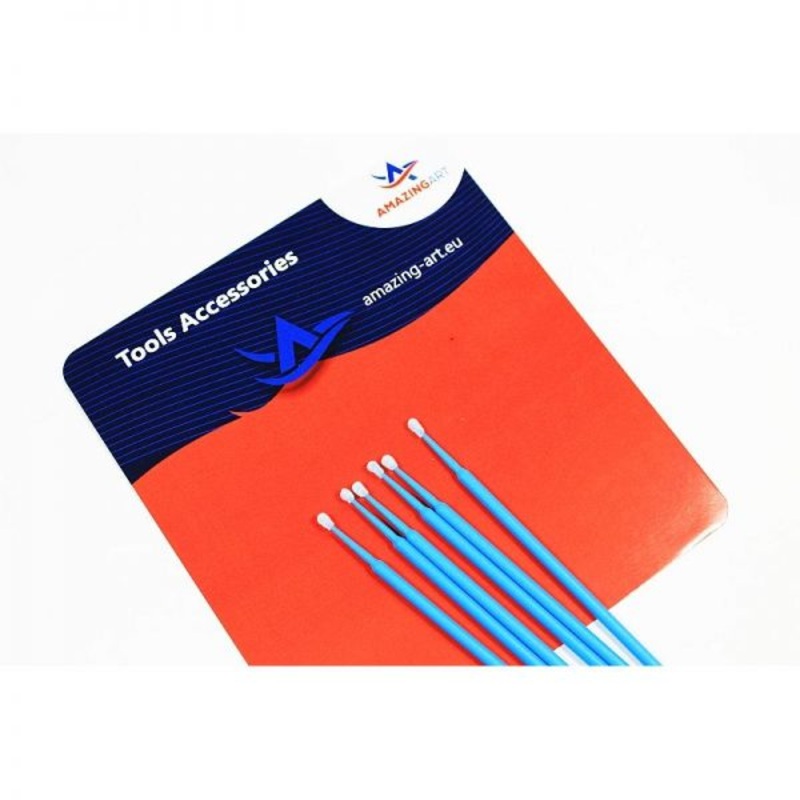 Amazing Art 19571 Weathering Micro Brushes - Blue - 25pcs