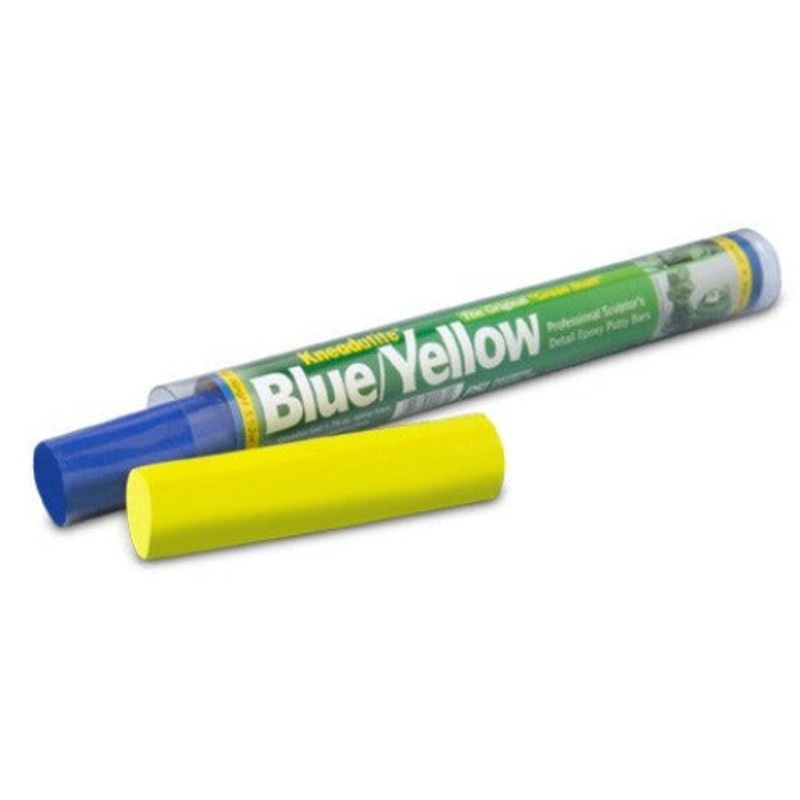 Green Stuff Kneadatite Blue/Yellow Two-Part Epoxy Putty Bars 3.5oz GTF-60
