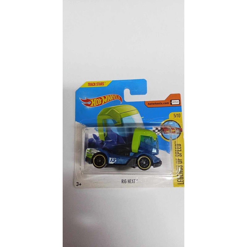 2017 Hot Wheels #120 Legends of Speed 5/10 RIG HEAT SHORT CARD (DTX13)