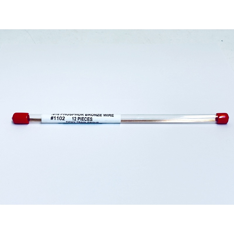 Tichy Train Group #1102 Phosphor Bronze Wire 0.015" x 8" (12)