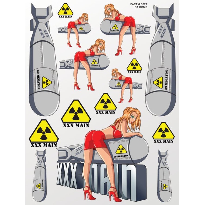 XXX Main Racing - Da Bomb Sticker Sheet