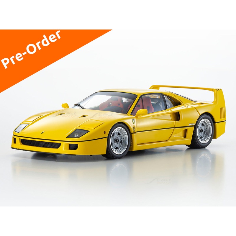 PreOrder : Ferrari F40 Yellow 1:18 Kyosho diecast scale model car collectible