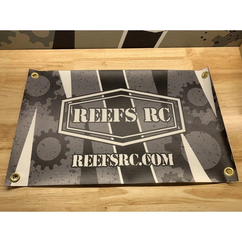 Reef's RC - Premium Outdoor Vinyl Mini Banner w/ Grommets, 12"x20"