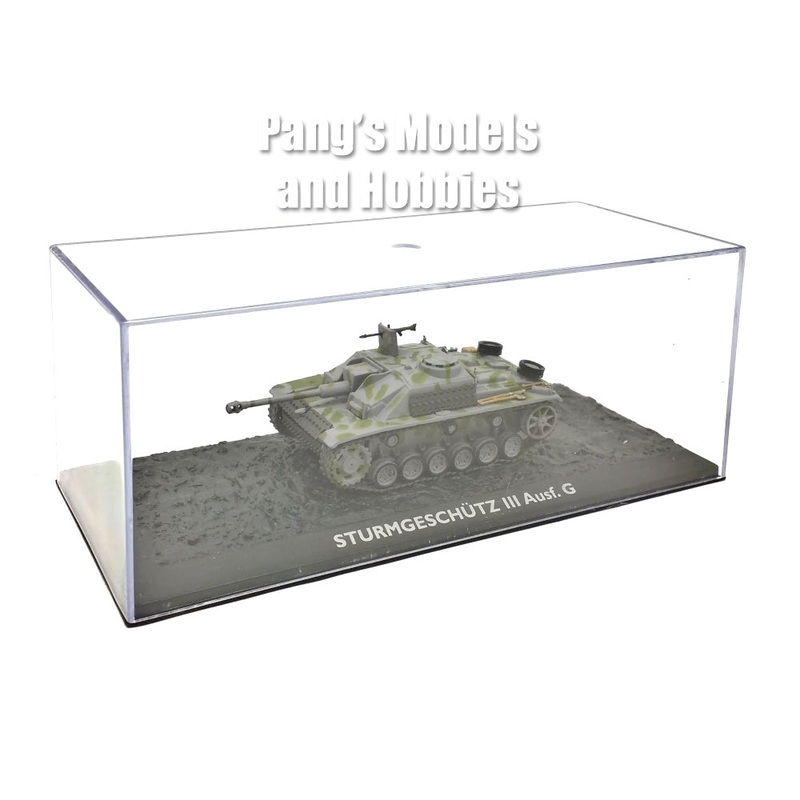 Sd.Kfz.142/1 StuG III Ausf.G - Assault Gun, German Army 1943 & Display Case - 1/72 Scale Diecast Metal Model by Atlas