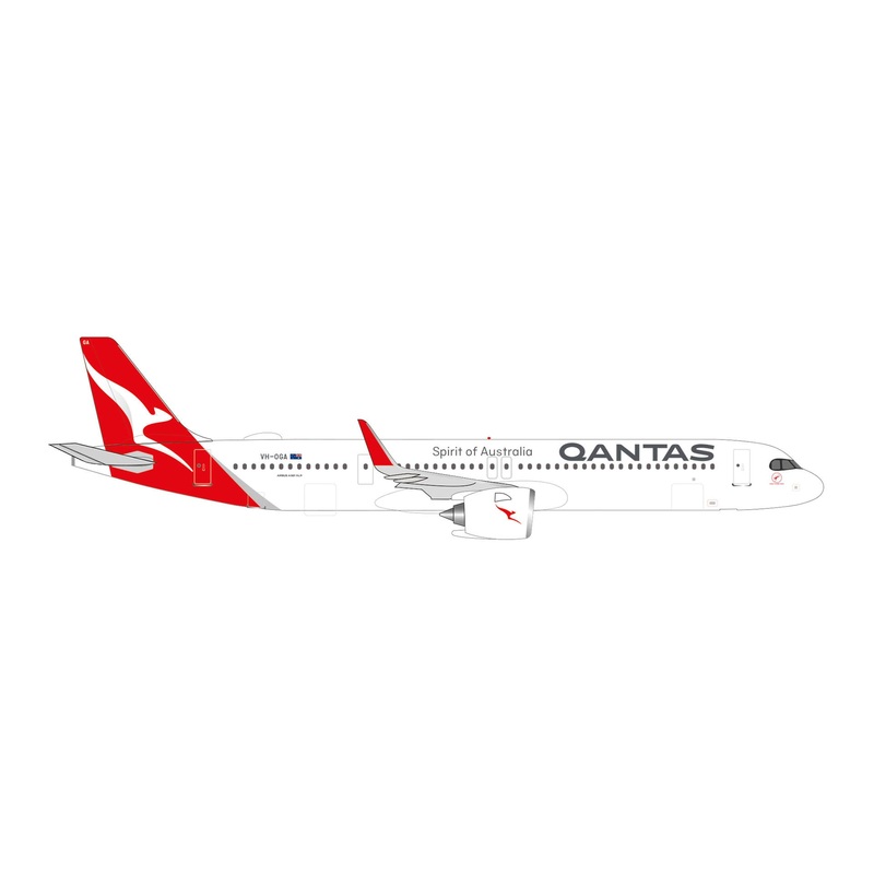 538497 | Herpa Wings 1:500 | Airbus A321XLR Qantas - VH-OGA Great Ocean Road