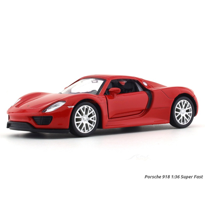 Porsche 918 red 1:32 RMZ City pull back car scale model