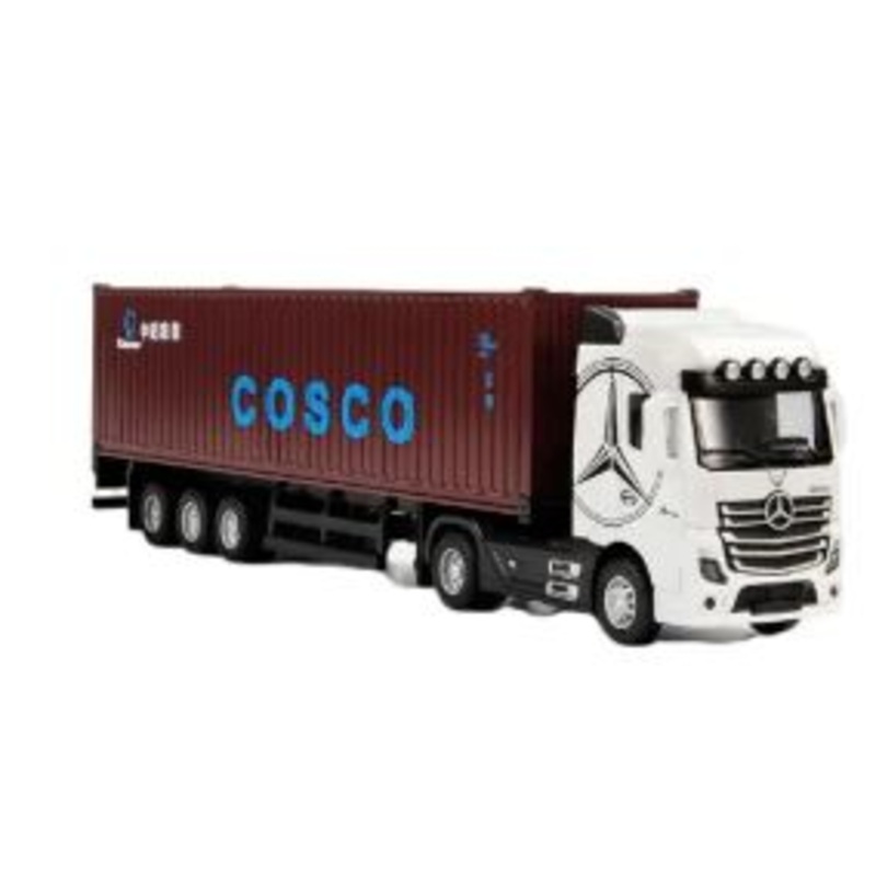 COSCO ALLOY MODEL CAR 1:48 SCALE NO:JG2602 (WHITE&BROWN)