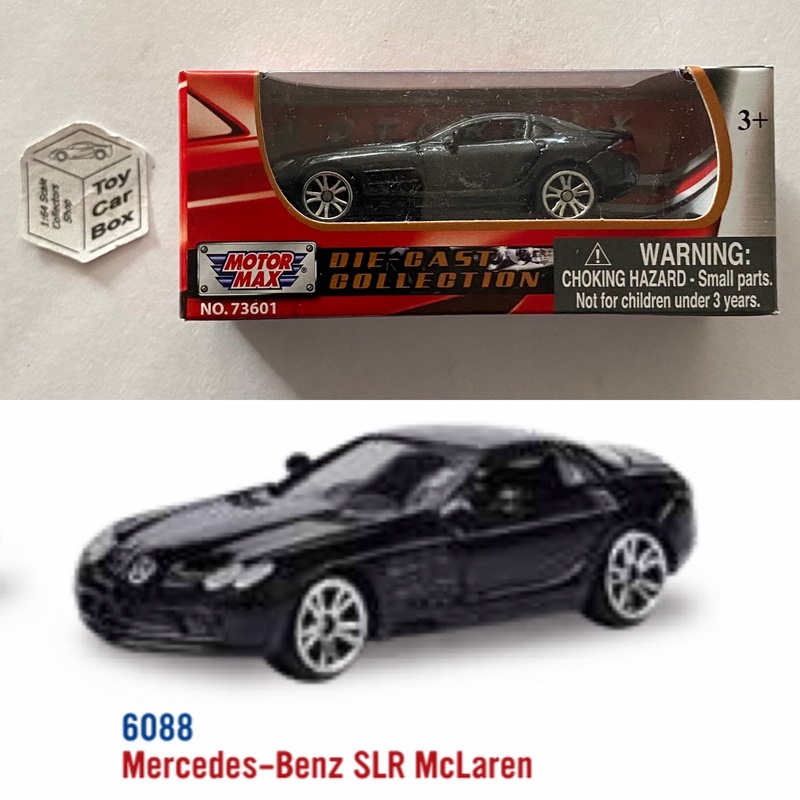 MOTORMAX - Mercedes-Benz SLR McLaren (Black - 3 Series / 1:64* - Boxed) B48g