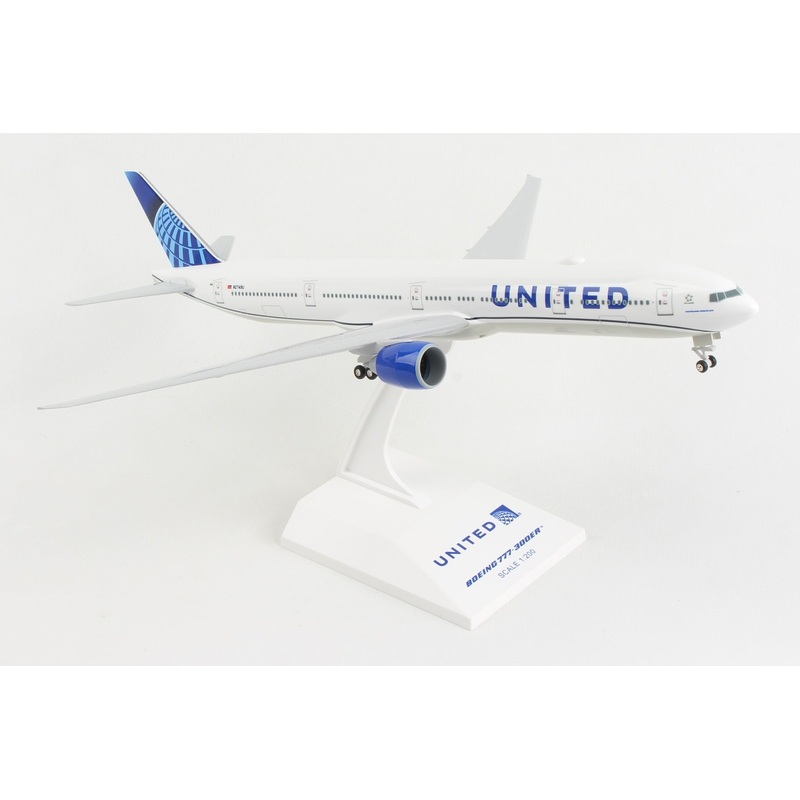 SKYMARKS UNITED 777-300 1/200 W/GEAR 2019 NEW LIVERY