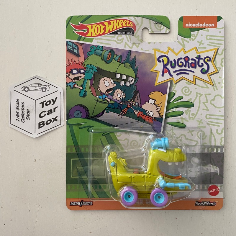 SALE - 2023 HOT WHEELS Entertainment - Rugrats Reptar Wagon (Green) L00g