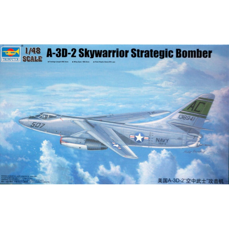 Trumpeter 1/48 US A-3D-2 Skywarrior Strategic Bomber 02868