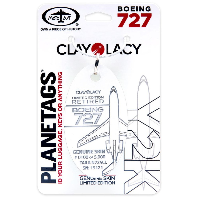 Clay Lacy Boeing 727 Plane Tag