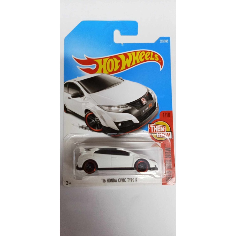 2017 Hot Wheels -16 HONDA CIVIC TYPE R #327- Then and Now - (DTW88)