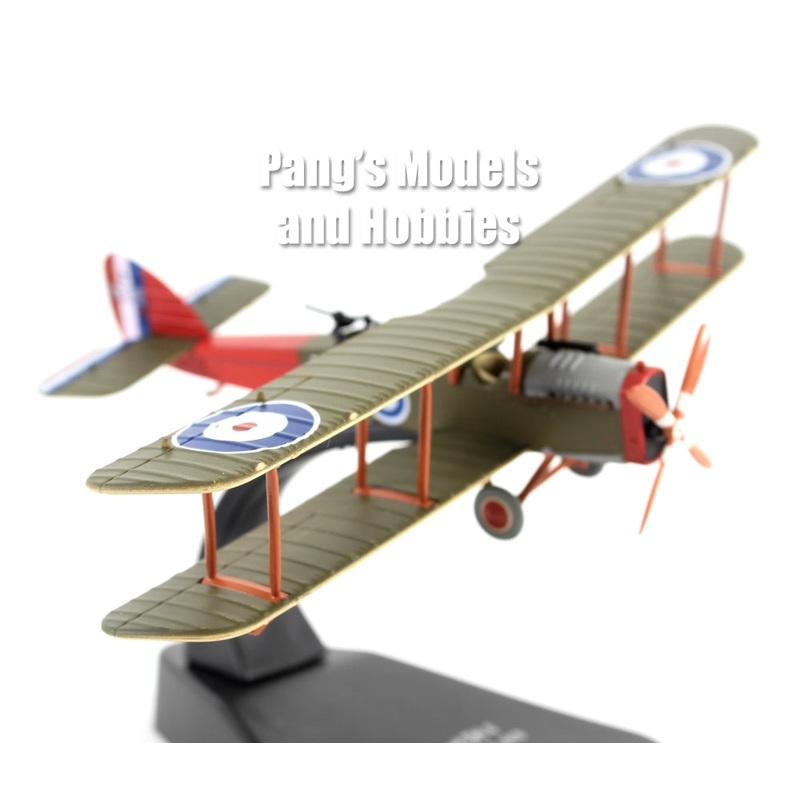 Airco DH4 DH.4 WWI British Day Bomber, RNAS 1918 1/72 Scale Diecast Metal Model by Oxford