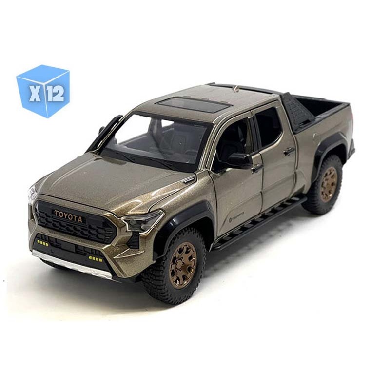 12 PACK 2024 Toyota Tacoma Trailhunter Edition  Bronze Oxide (Limited Edition) Diecast 1:24 Scale Model - MiJo H08777BRZ