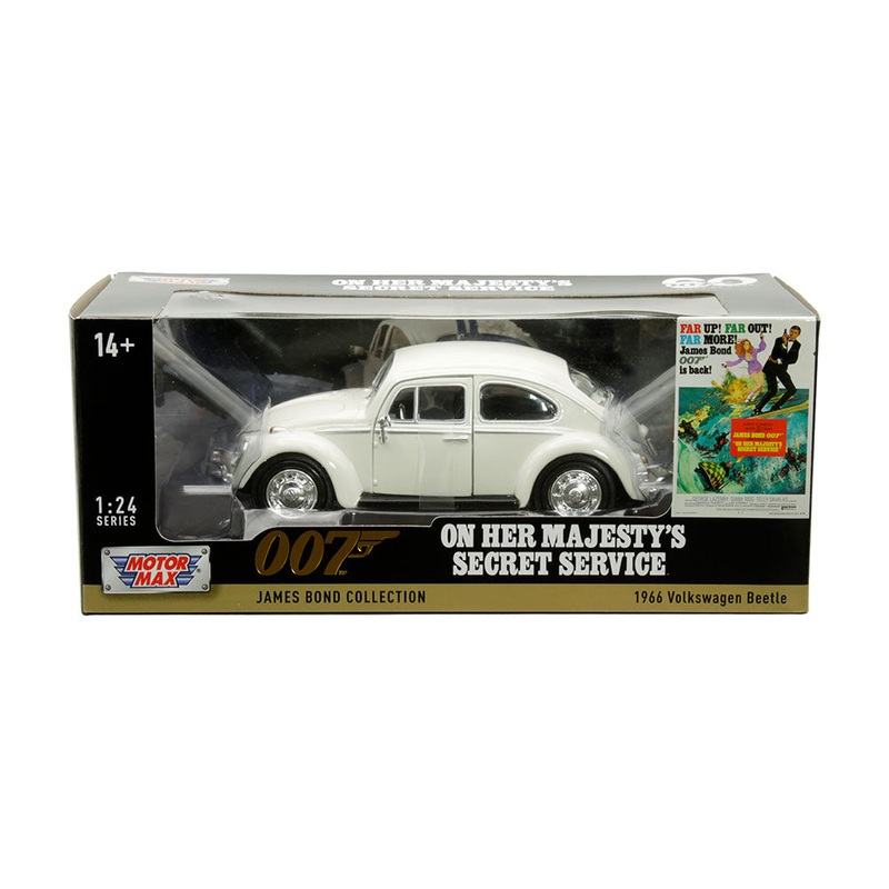#79854 1/24 White 1966 Volkswagen Beetle - On Her Majesty's Secret Service