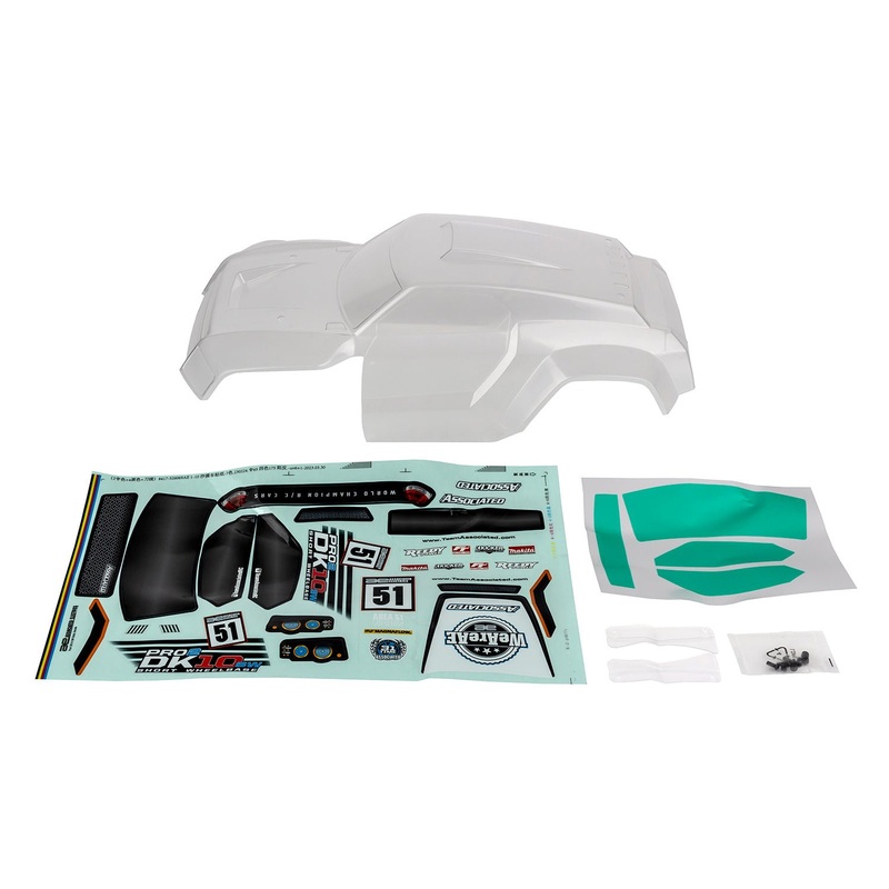 Team Associated - Pro2 DK10SW Desert Buggy Body, Clear
