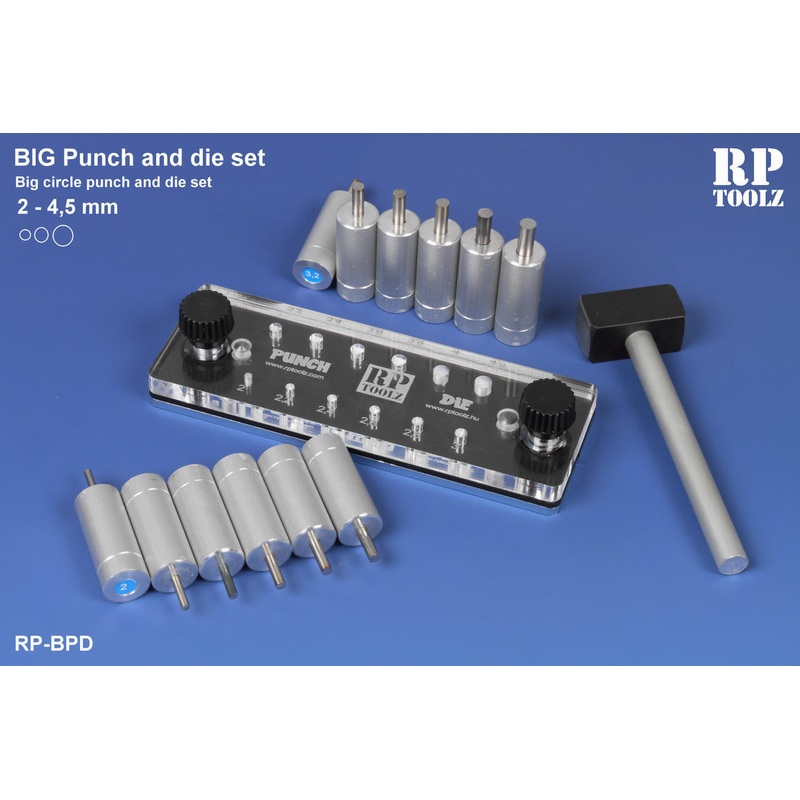 RP Toolz RP-BPD Punch and Die Set - BIG CIRCLE